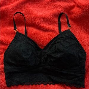 Aerie NWOT Black Lace Bra